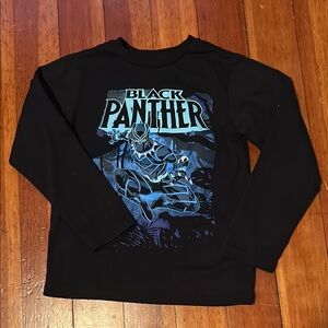 Boys Black Panther Long Sleeve Shirt - Size XS  ❤️ 5/$20 ❤️